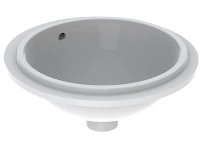 Vasque à encastrer par le dessous Geberit VariForm circulaire diamètre 40 cm avec trop plein