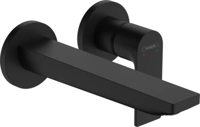 Mitigeur de lavabo encastré Hansgrohe Rebris E 200 mm en noir mat