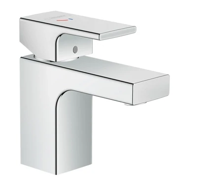 Mitigeur de lavabo Hansgrohe Vernis Shape 70 CoolStart chromé avec tirette et vidage