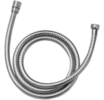 Flexible de douche Deante en acier inoxydable, 2 m de long, flexible, à double tresse avec connecteur conique et raccords durables.