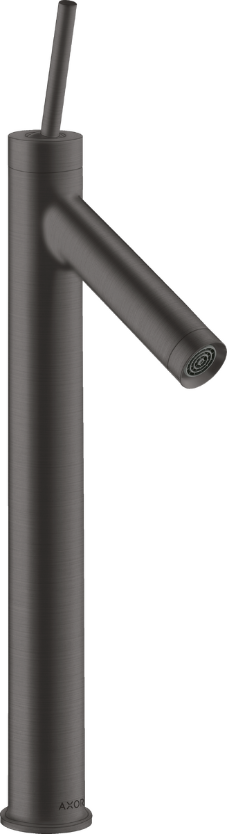 Mitigeur de lavabo AXOR Starck 250 avec bonde à écoulement libre en noir chromé brossé