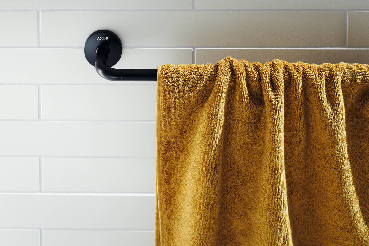 Porte-serviettes Axor Universel Circulaire en noir mat — vue 5
