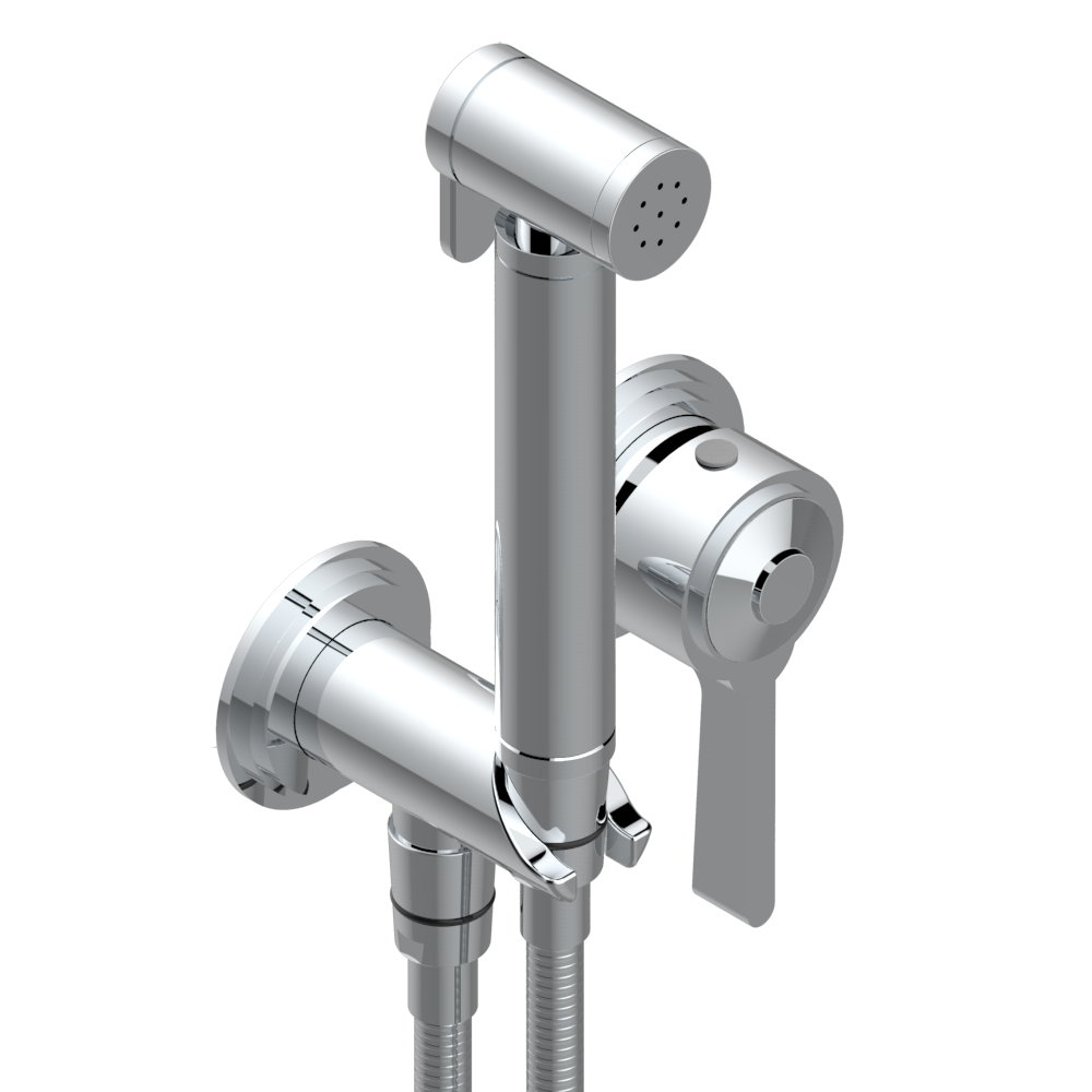 Ensemble hygiénique de WC THG avec butée - Collection &quot;Le 9 howlite&quot;