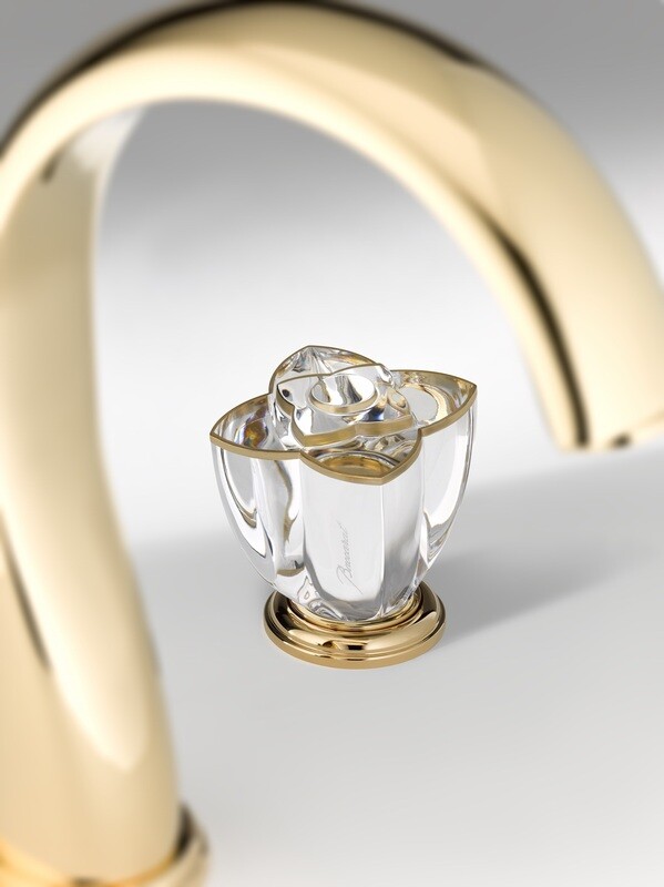 Pétale de Cristal Clair avec liseré doré