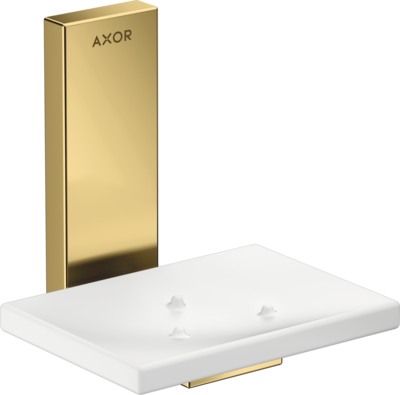 Porte savon AXOR Universel Rectangulaire en doré poli