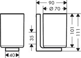 AXOR Universal Rectangular Porte-verre