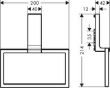 AXOR Universal Rectangular Anneau porte-serviettes