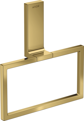 Anneau porte-serviettes AXOR Universel Rectangulaire en doré poli