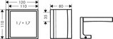 AXOR Universal Rectangular Miroir de rasage