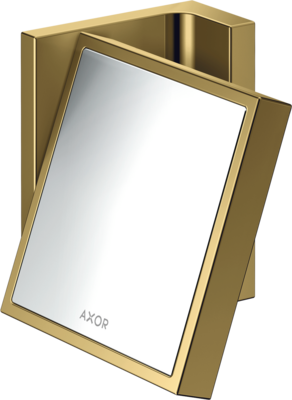Miroir de rasage AXOR Universel Rectangulaire en doré poli