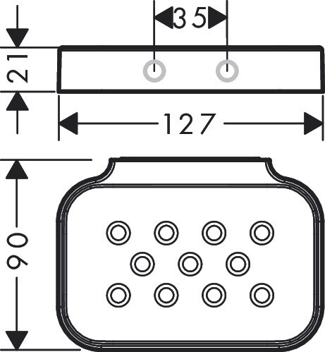 Porte savon Axor Universel Circulaire — vue 2