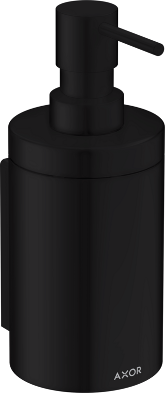 Distributeur de savon liquide Axor Universel Circulaire en noir mat