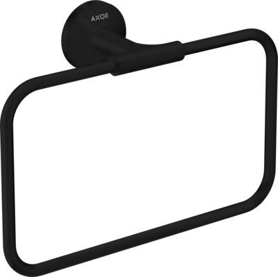 Anneau porte-serviettes Axor Universel Circulaire en noir mat