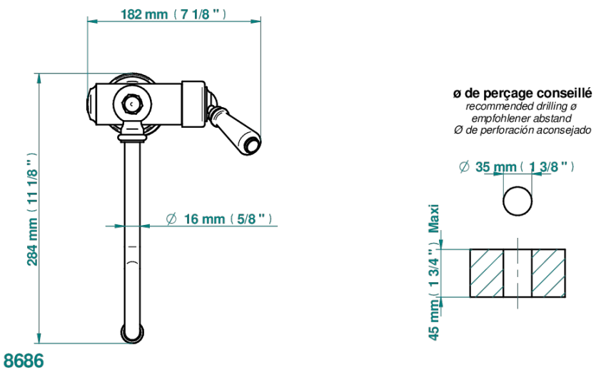 Mitigeur de cuisine THG 234 avec bec orientable - vue 8