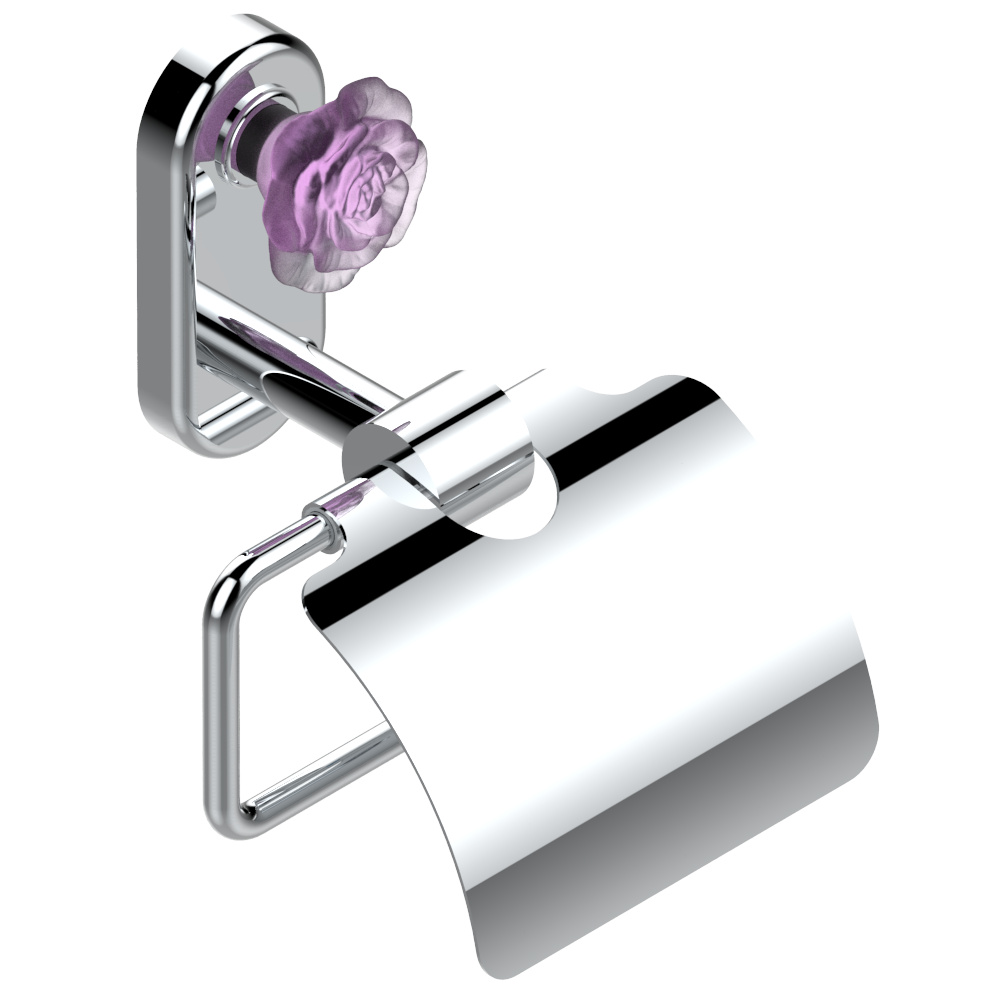 Porte-rouleau avec couvercle THG Paris - Collection &quot;Rose&quot;