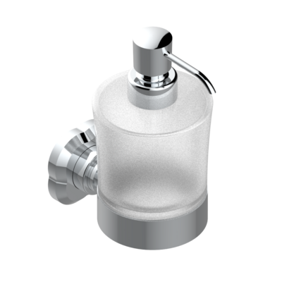 Distributeur de savon liquide THG - Collection &quot;Camélia Cristal Noir&quot;