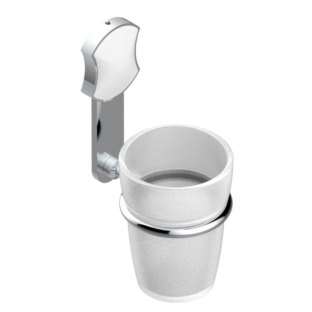 Porte-brosse à dents THG - Collection &quot;Infini porcelaine blanche&quot;