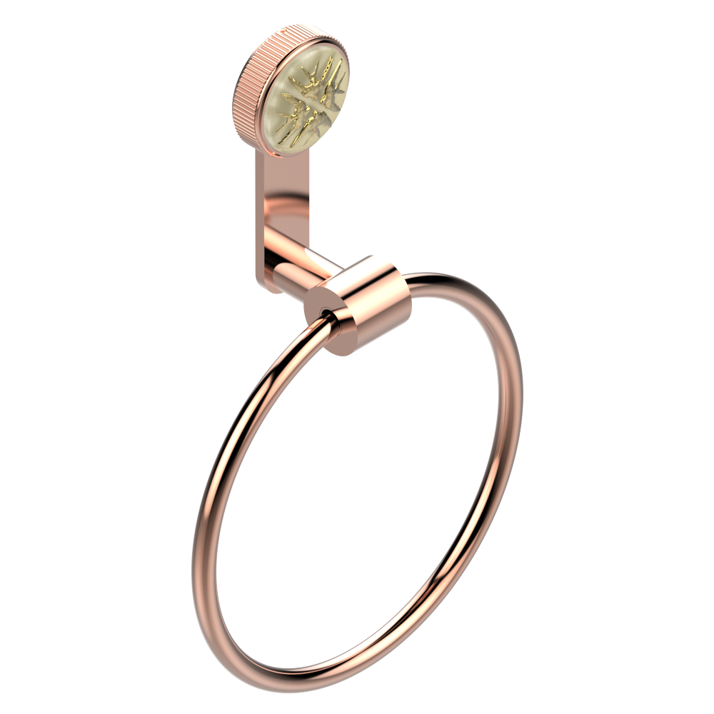 Anneau porte-serviette THG - Collection "Hirondelles tamponnées" — vue 3