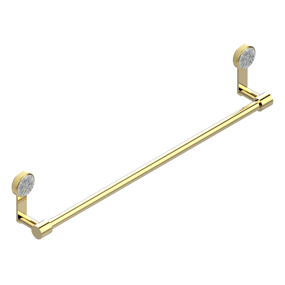 Porte-serviette THG 65 cm - Collection "Hirondelles tamponnées platine" - vue 3
