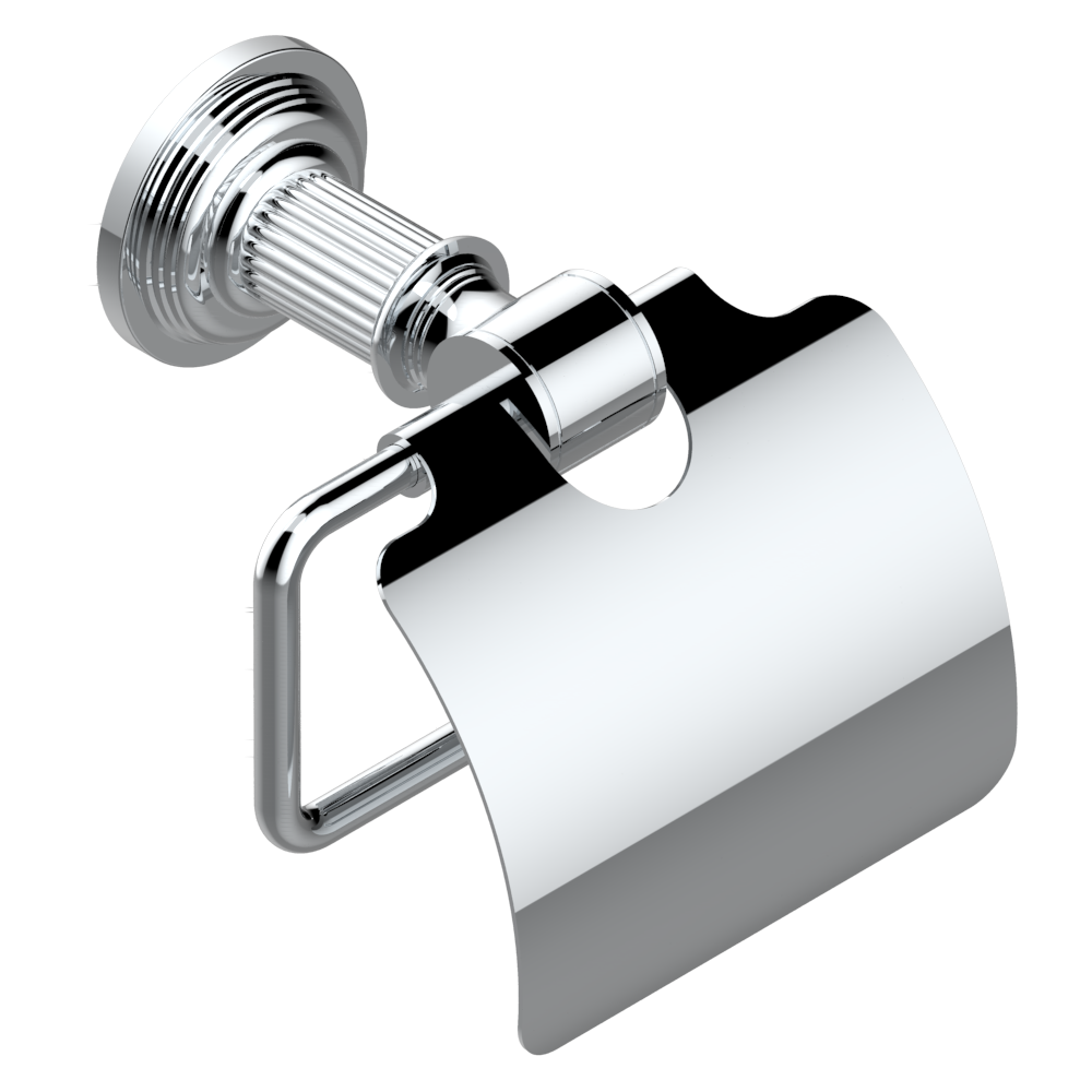 Porte-rouleau avec couvercle THG - Collection &quot;Grand Central manette métal&quot;