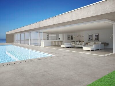 Grès cérame Tagina Concreta Grigio chiaro mat 60 x 120 cm, rectifié