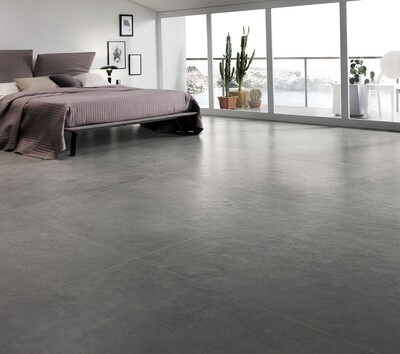 Grès cérame Tagina Concreta Grigio Scuro mat 60 x 120 cm, rectifié