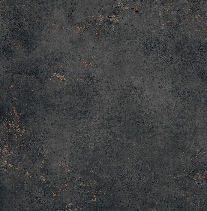 Grès cérame Tagina effet métal Titanium mat 120 x 120 cm, rectifié