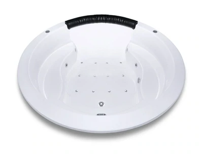 Mixed Palacio hydromassage bathtub with integrated headrest