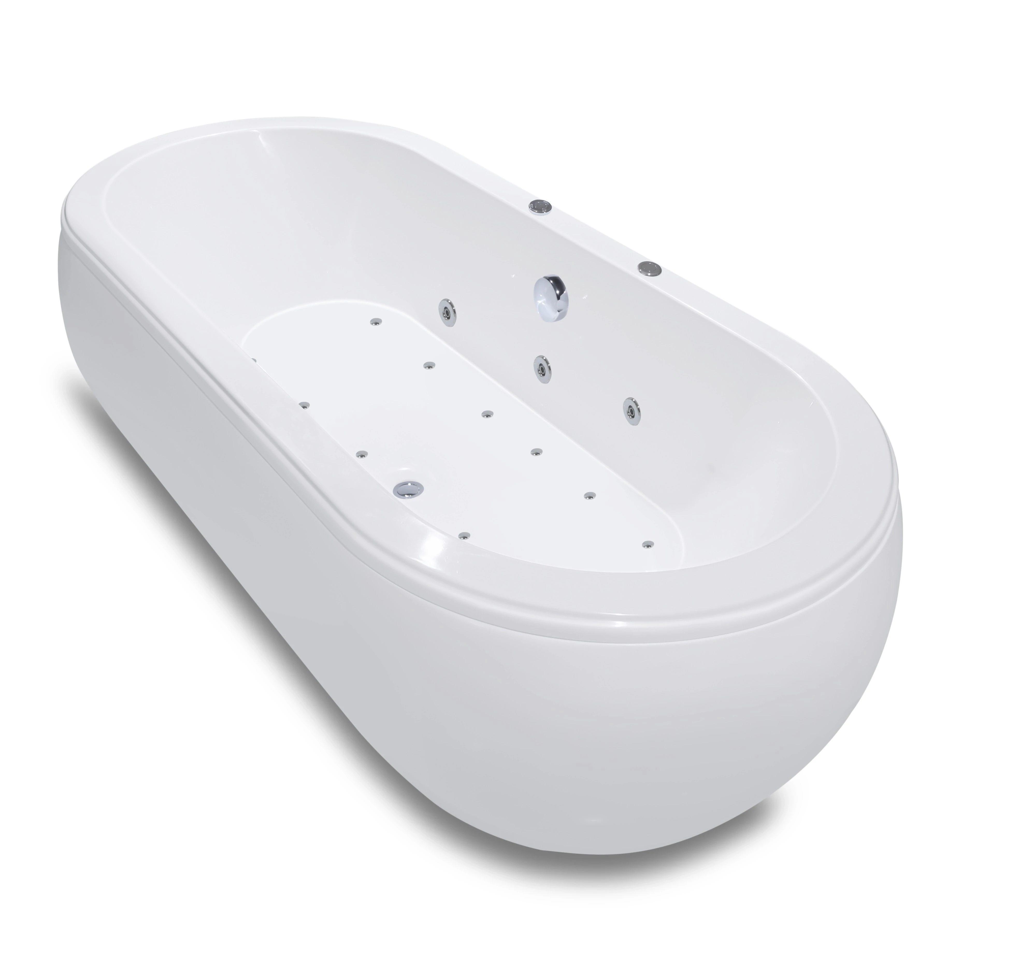 Baignoire Déco hydromassage mixte 177 x 82 cm - vue 7