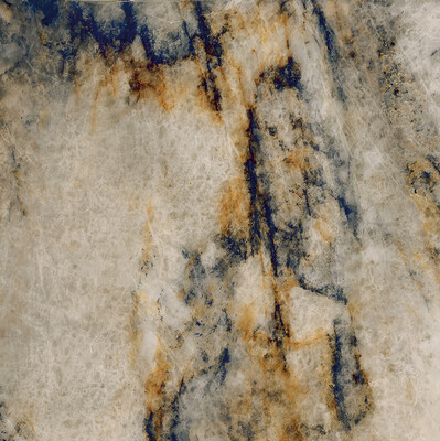 Grès cérame Tagina Patagonia Zaffiro brillant 120 x 120 cm, rectifié
