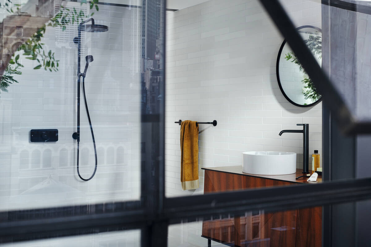 Miroir Axor Universel Circulaire en noir mat — vue 3