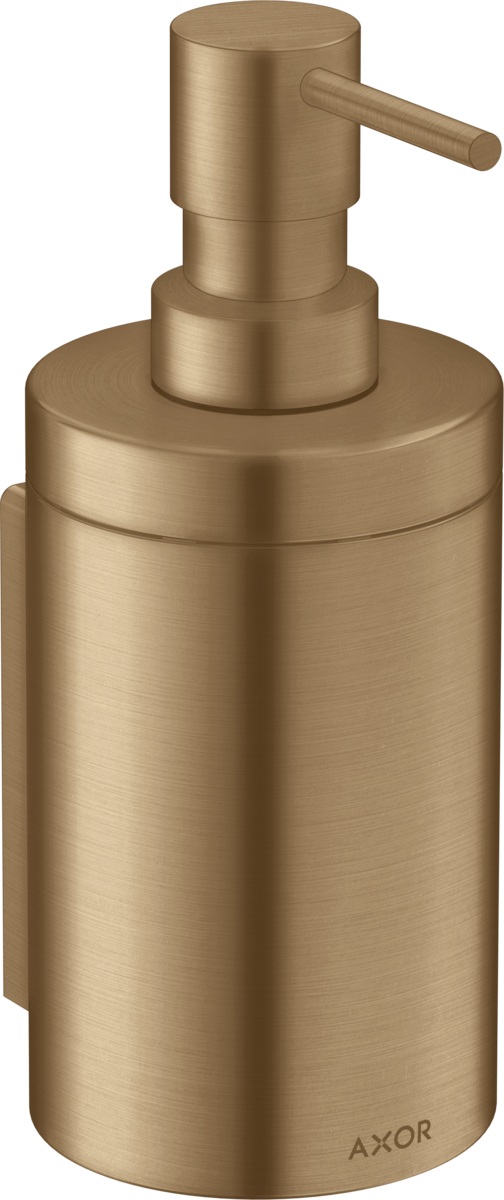 Distributeur de savon liquide Axor Universel Circulaire en bronze brossé