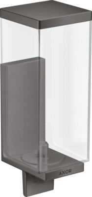 Distributeur de savon liquide AXOR Universel Rectangulaire en noir chromé brossé