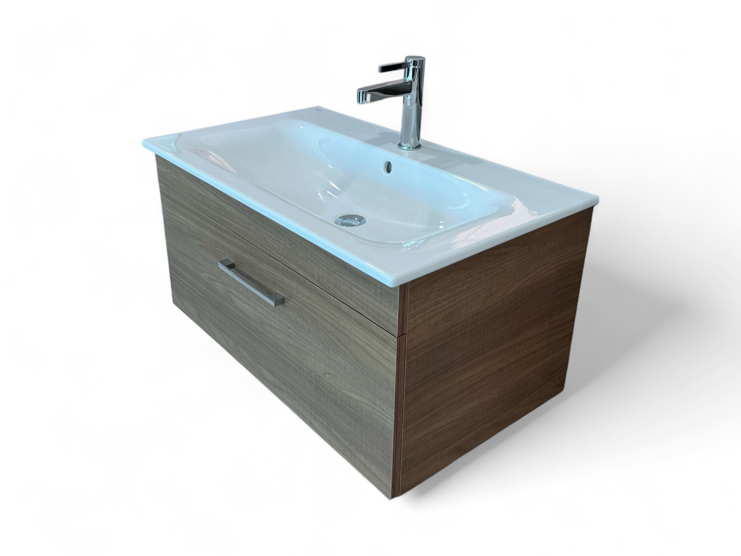 Meuble de salle de bains à un tiroir pour lavabo Geberit Selnova Square 80 cm