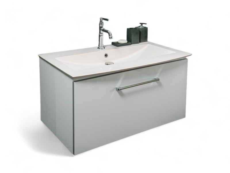 ​Plan-vasque Lido 92 cm avec meuble de salle de bains à un tiroir
