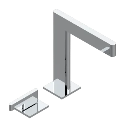 Mitigeur de lavabo THG 2 trous avec bec et mitigeur progressif - Collection &quot;Icon-X&quot;