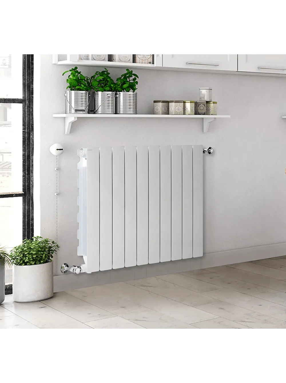 Radiateur en aluminium moulé Fondital Blitz B3 à 12 éléments (entraxe 500 / profondeur 100 / longueur 95.16 cm) — vue 3