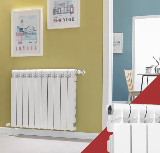 Elément de radiateur en aluminium moulé Fondital CALIDOR80 B2 (entraxe 500 / profondeur 80) — vue 3