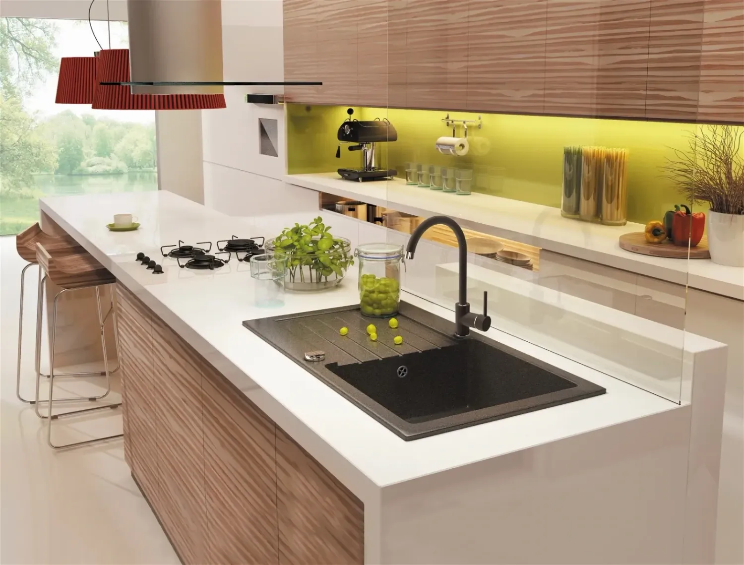 Mitigeur de cuisine Deante Nemezja en finition graphite