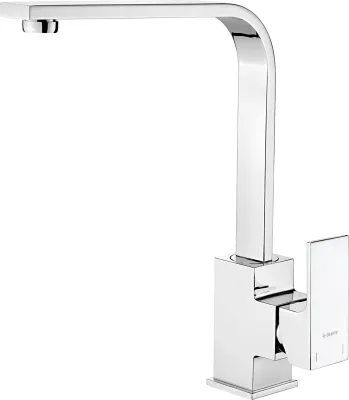 Mitigeur de cuisine avec bec rectangulaire Deante Anemon en chromé