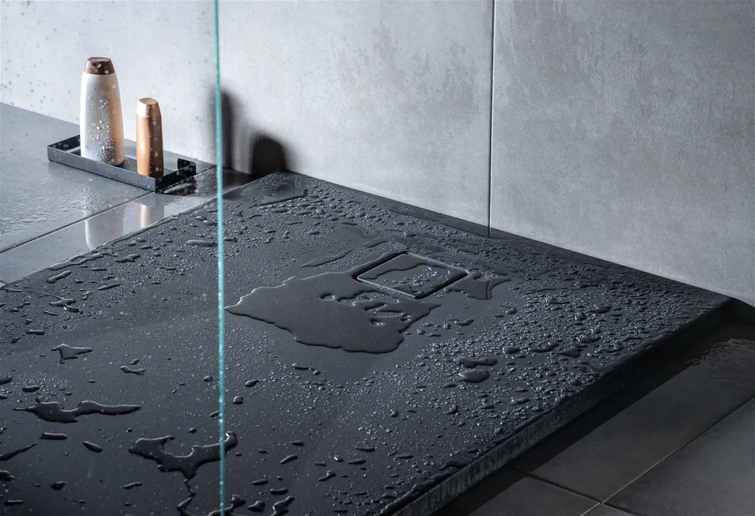 Receveur de douche granit Deante Correo rectangulaire 100 x 90 cm noir — vue 4