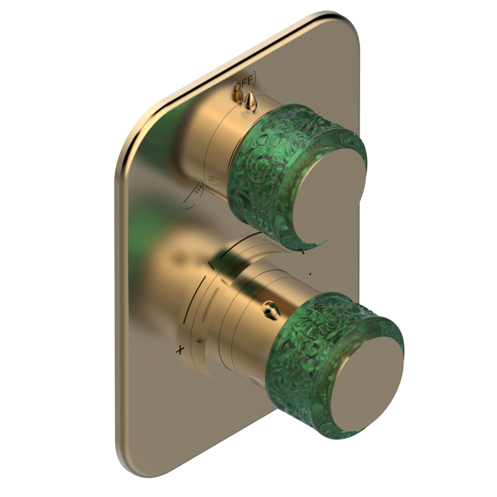 Set de finition THG pour douche thermostatique à encastrer 2 fonctions avec inverseur - Collection "New Island" — vue 5