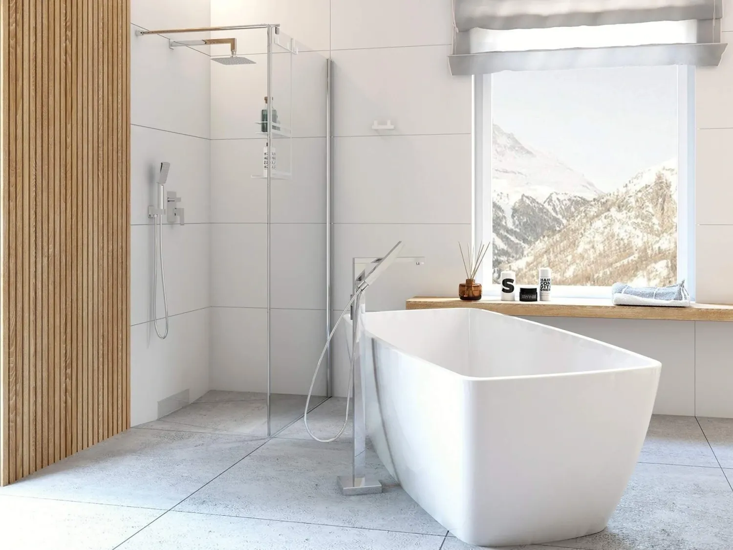 Acrylic Rectangular Freestanding Bathtub Deante Anemon - 170 x 78 cm