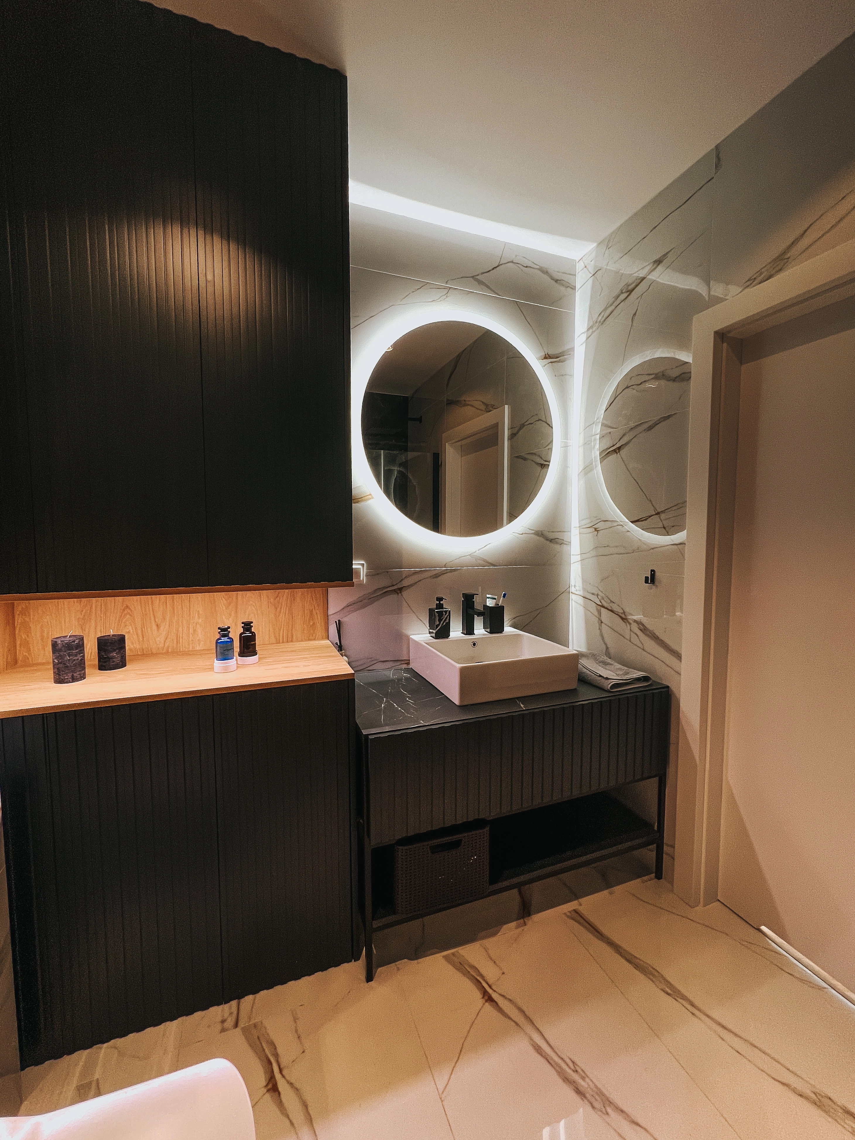 Mitigeur de lavabo Deante Anemon 95 avec bonde clic-clac en noir mat - vue 6