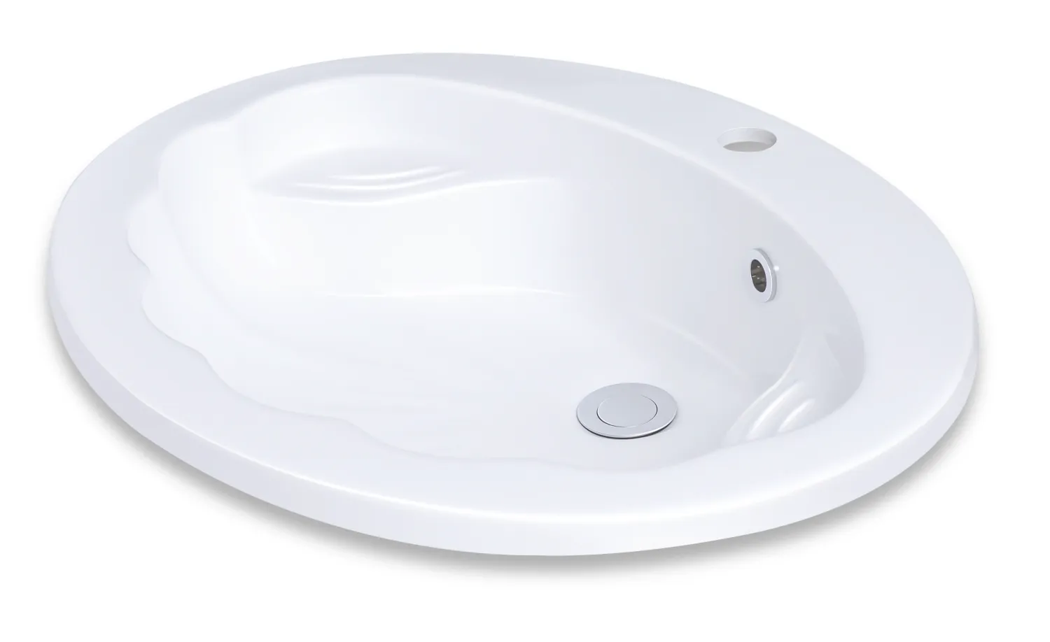 Vasque encastrable Coquille 64,5 cm