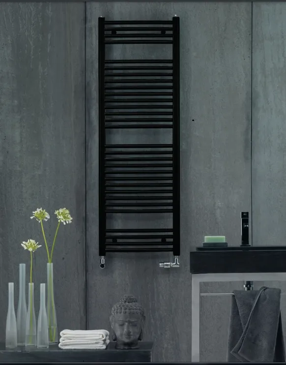 Radiateur sèche-serviettes Zehnder (Acova) Virando Bow 120 x 50 cm - Noir