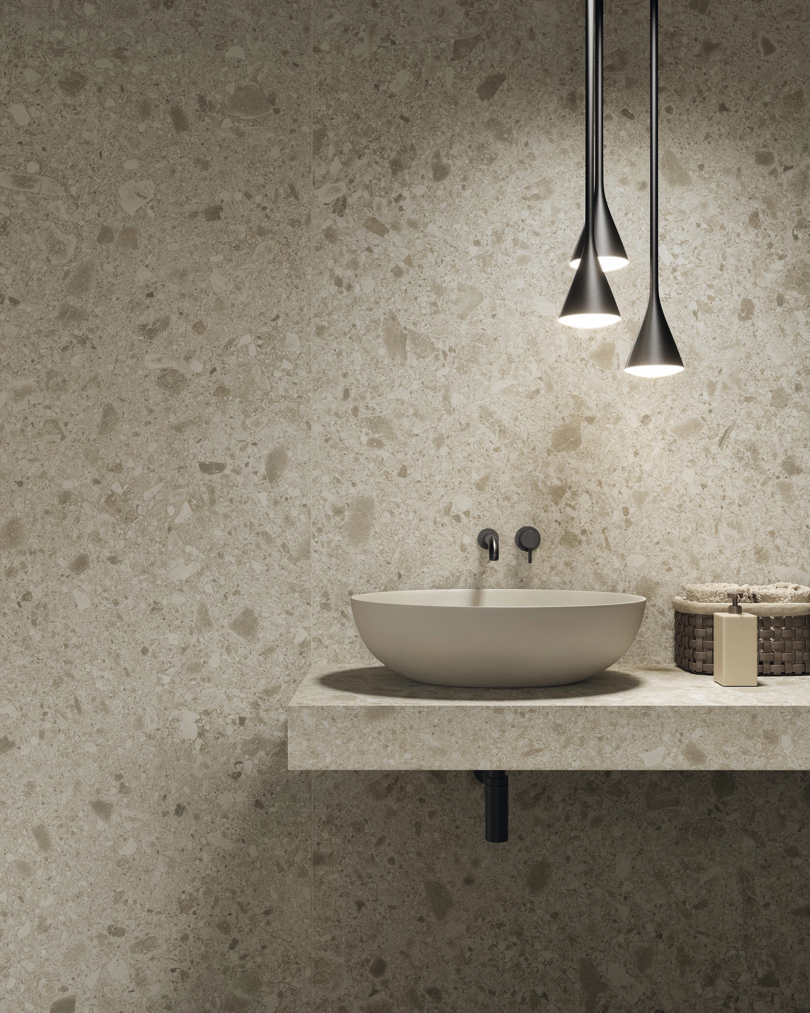 Grès cérame Boost Mix Ivory mat 120 x 278 cm - Atlas Concorde - vue 3