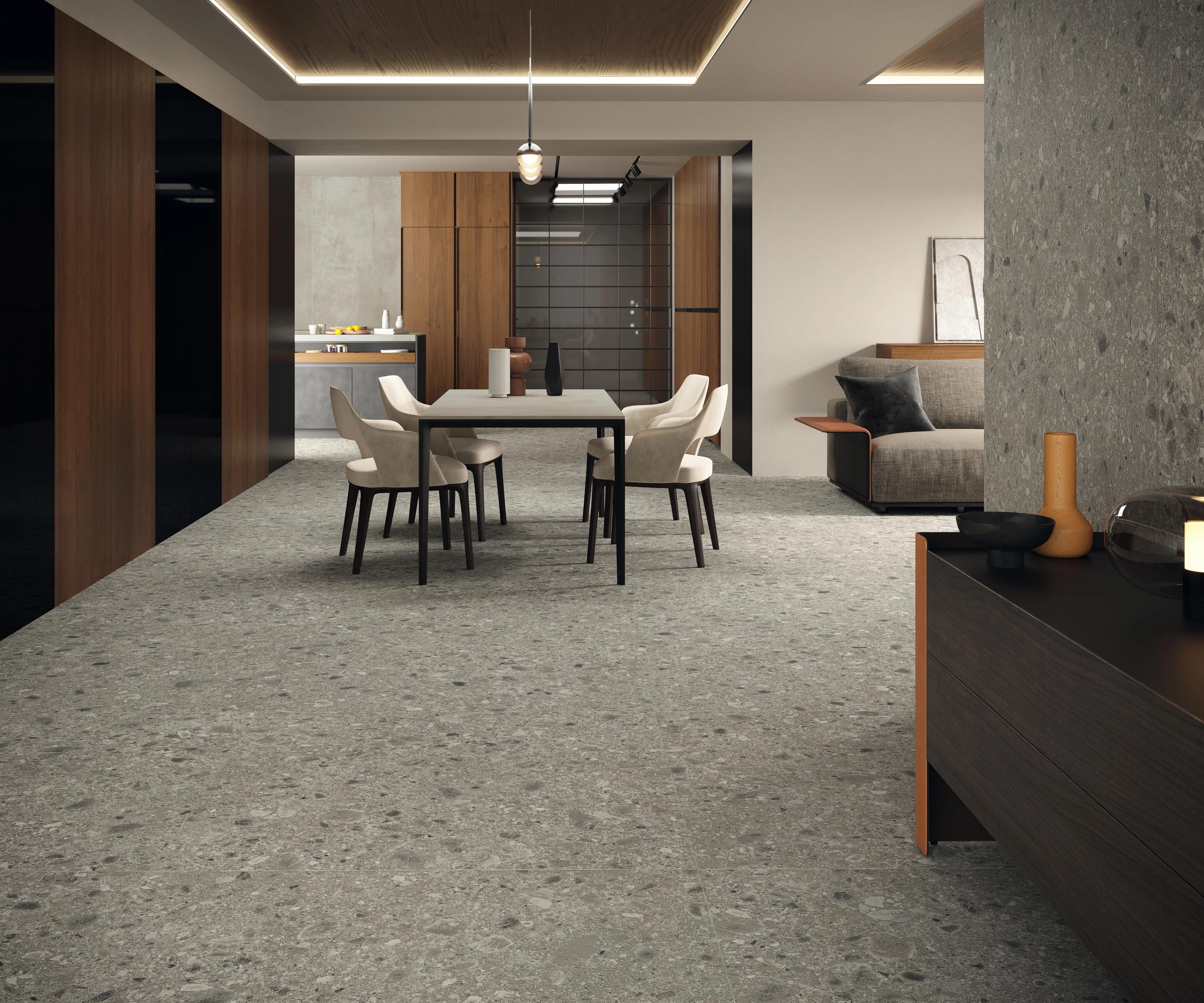 Grès cérame Boost Mix Pearl mat 120 x 278 cm - Atlas Concorde - vue 2