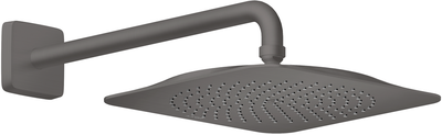 Douche de tête AXOR Citterio C 270 1 jet avec bras de douche 390 mm en noir chromé brossé