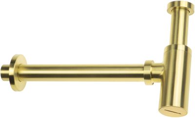 Brushed Gold Round Deante Sink Trap